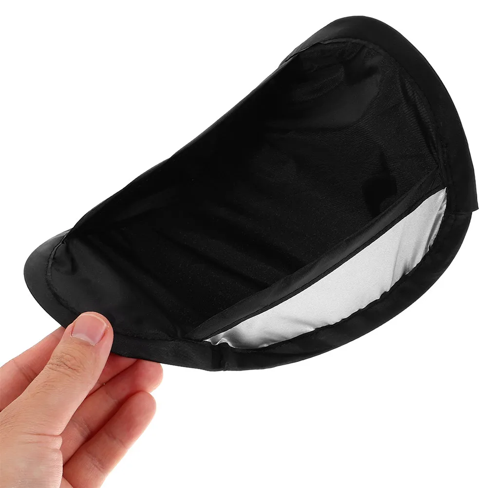 

2Pcs Dashboard Phone Sun Shade Vertical Design Silver Fabric Car Mobile Phone Sun Protector Blocks Uv Glare Prevents Overheating