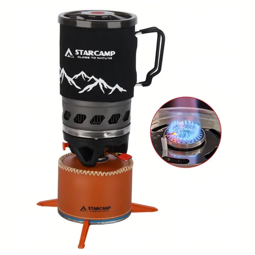 Imagen 2 del producto STARCAMP 900ML Jet Fastboil Camping sistema de cocina estufa de Gas cafetera quemador de Gas al aire libre