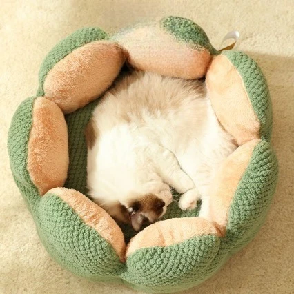 cactus-cat-bed-enclosed-warm-pet-house-for-all-seasons-winter-summer-dog-bed