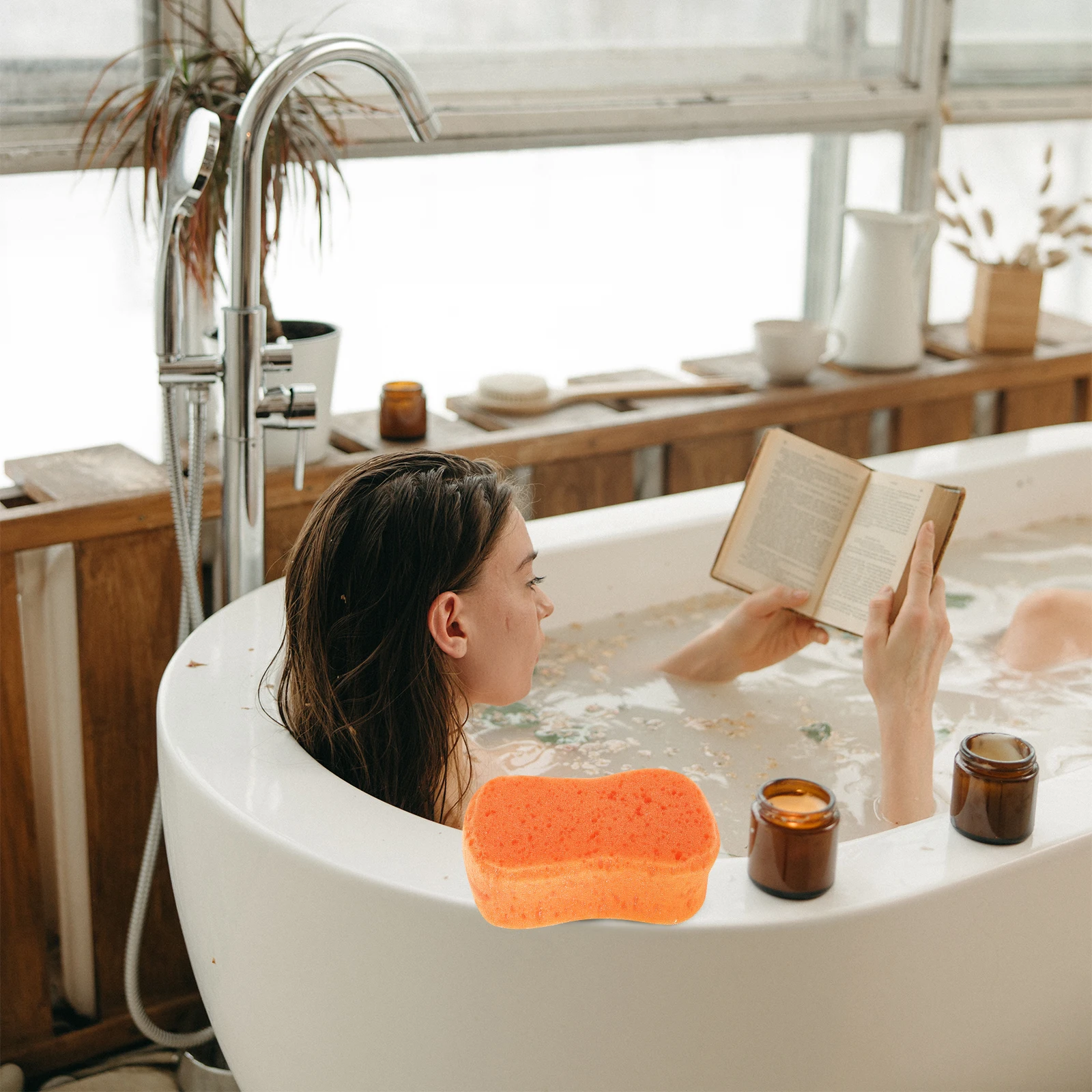 

4 pcs Natural Exfoliating Loofah Sponge Pads Bath Scrubber Shower Body Pad For Men Women Mixing Color Soft Cleansing
