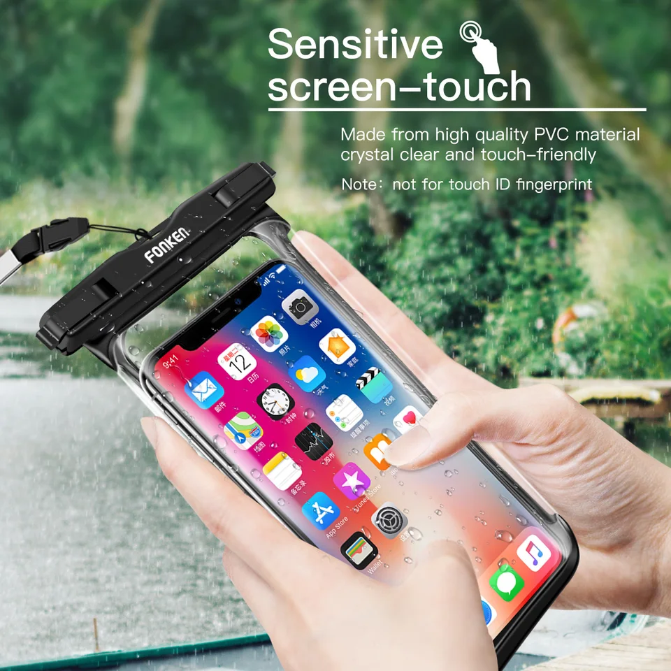 Bolsa universal impermeable para teléfono, funda tipo bolsillo, seca bajo el agua, compatible con Apple iPhone, Huawei, Xiaomi, Samsung 3