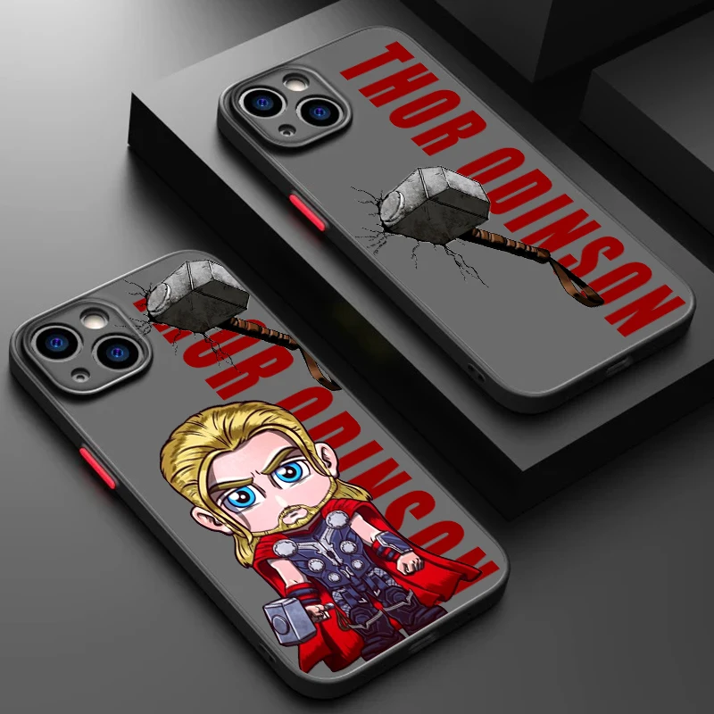 Thor Odinson God Of Thunder Frosted Translucent For Apple iPhone 15 14 13 12 11 XS XR X 8 7 SE Pro Max Plus Mini TPU Phone Case