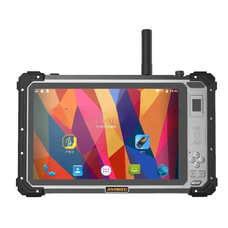 Industrial Tablet P5 10.1 Inch 4W DMR UHF/VHF Optional Two Way Radio ANYSECU NEW P5 4G Android9 IP67 Rugged