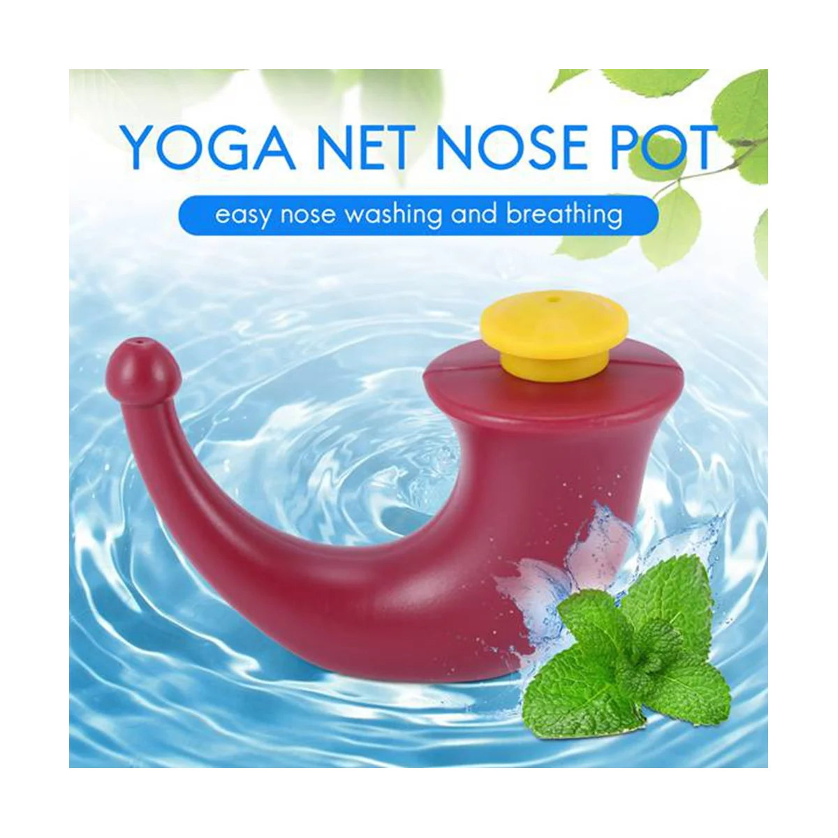 2 Pcs Yoga Nasal Neti Pot Rinsing Nose Wash System Sinus Irrigation Sinuses 200ML