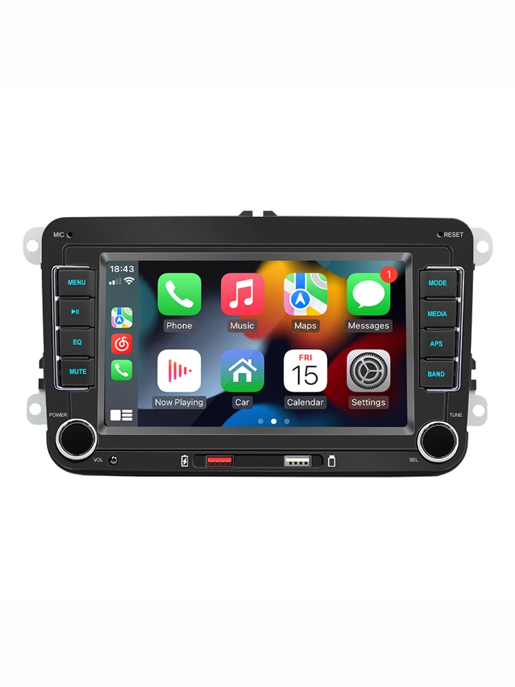 Draadloze CarPlay Android Auto Voor VW MP5 Systeem 7 inch Autoradio MP5 USB FM/AM RCA RDS Autoradio autoradio Multimedia Speler - afbeelding 2