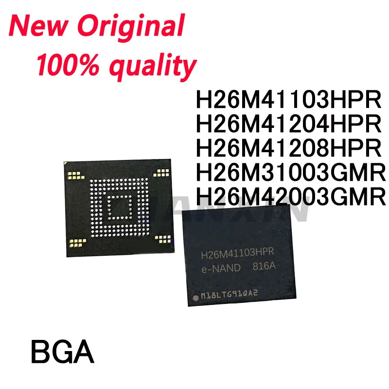 1/PCS New Original H26M41103HPR H26M42003GMR H26M41204HPR H26M41208HPR H26M31003GMR BGA Font cell phone storage chip In stock