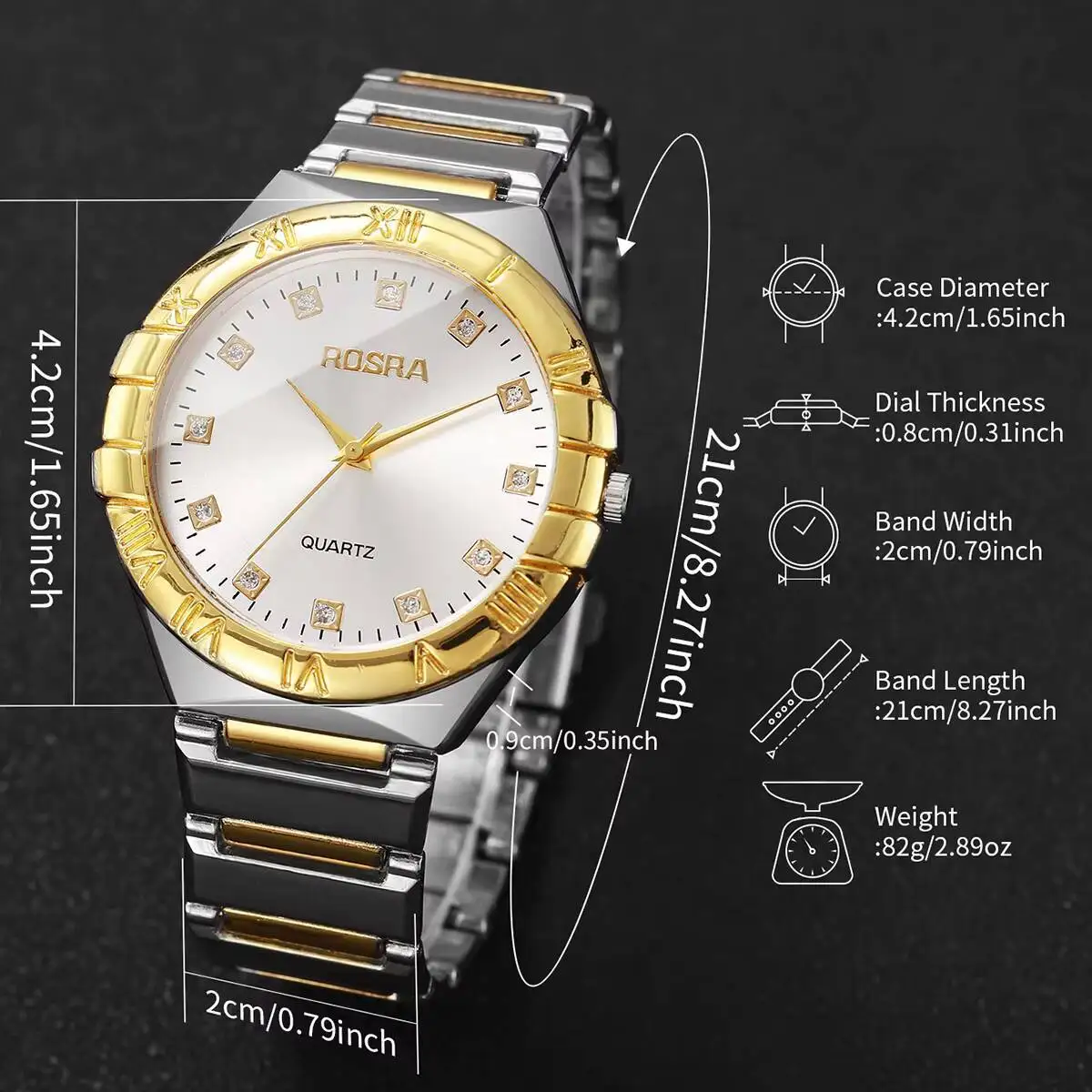 Роскошные мужские кварцевые часы со стразами, модные аналоговые мужские деловые наручные часы Reloj Hombre, подарок (без коробки)