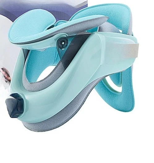 Cervical traction fixator inflatable hot compress neck medical home stretching physiotherapy correction cervical brace