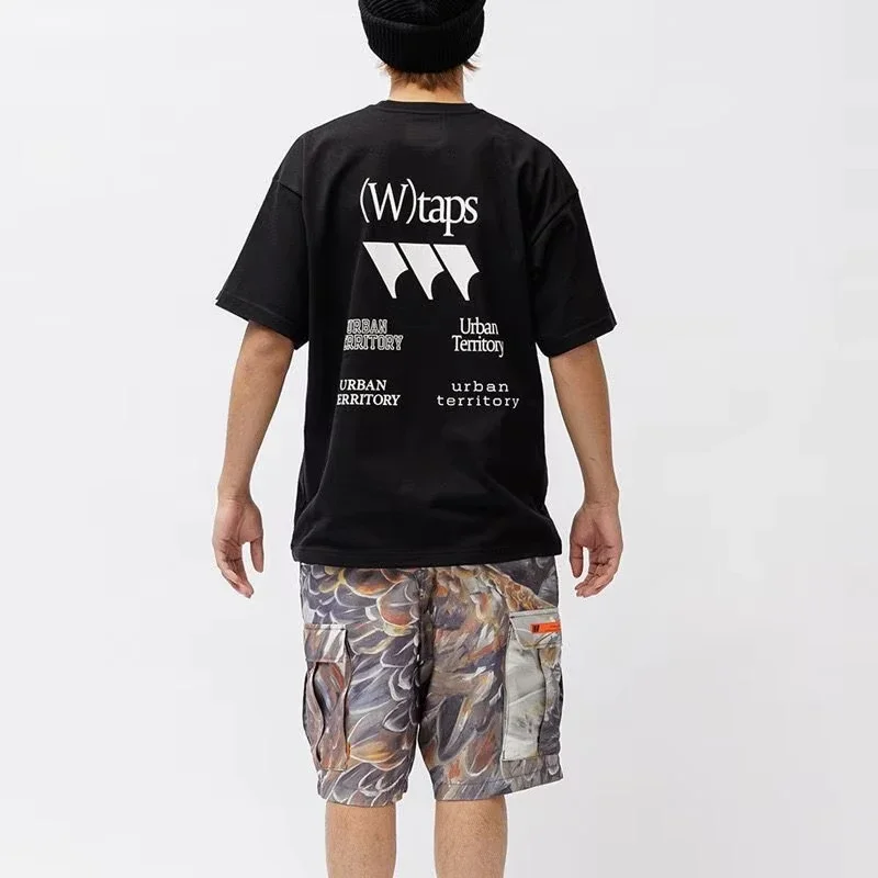 

Motorcycle Day Casual Loose Crew Neck Printed Half Sleeve Cotton Men's and Women's Top Fashion Trend New Summer