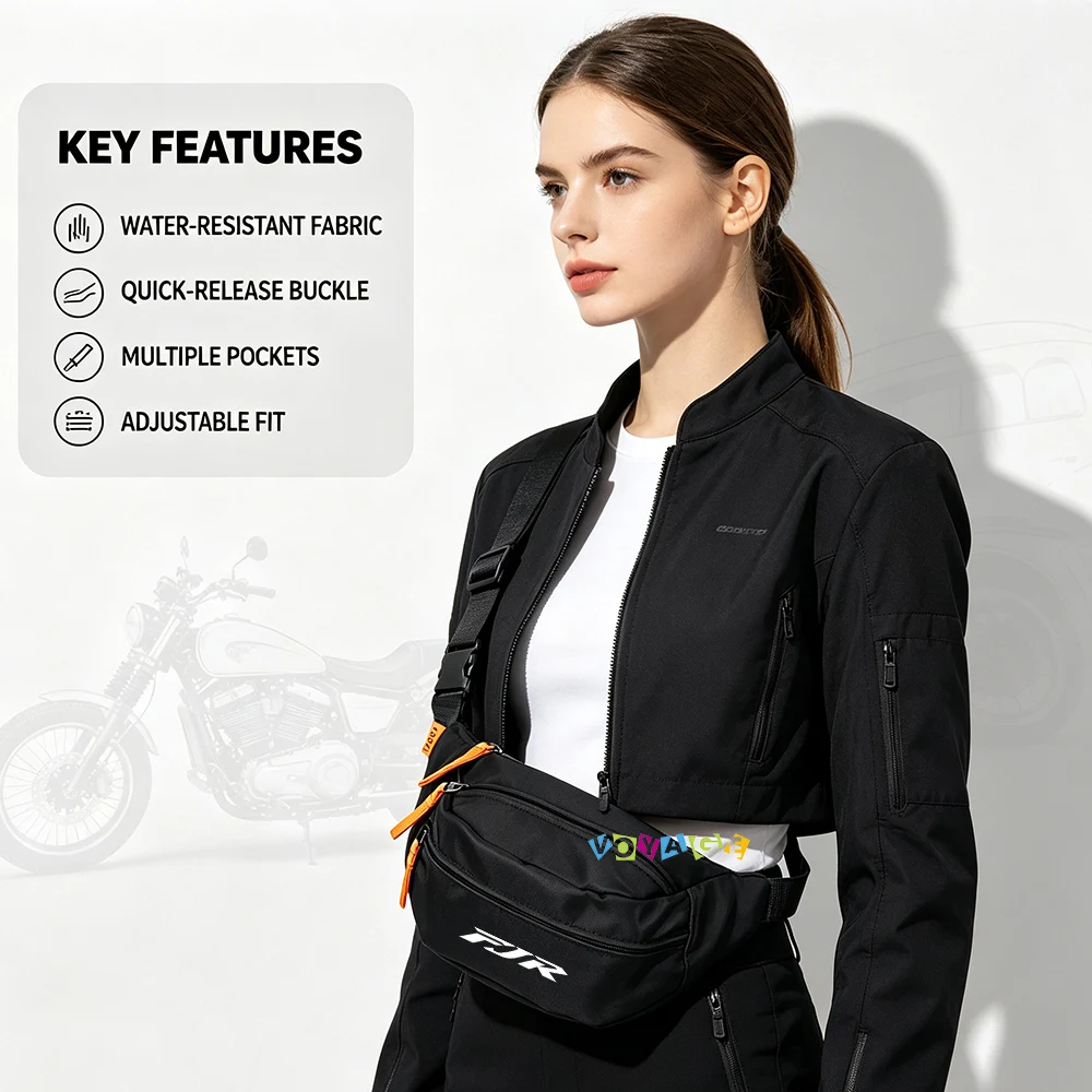 Quick‑Release Buckle Unisex Waist Bag Portable Cycling Bag Motorcycle Accessories Fanny Pack For YAMAHA FJR 1300 FJR1300 FJR1200