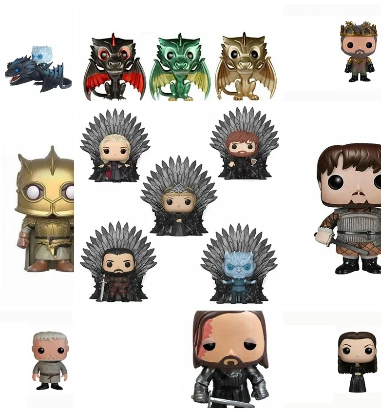 FUNKO POP Game of Jon Throne ARYA STARK  SNOW DAENERYS HOUND JAIME LANNISTER MOUNTAIN Figure PVC Collection Model Toy Gift