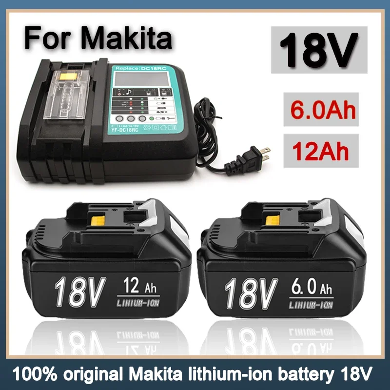 18V 12.0Ah for Makita Original With LED lithium ion replacement LXT BL1860B BL1860 BL1850 Makita rechargeable power tool battery