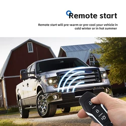 EASYGUARD Remote Starter Kit for Ford F150 2015-2021 with oem push button ONLY Plug and Play 3X Lock to Remote Start/stop