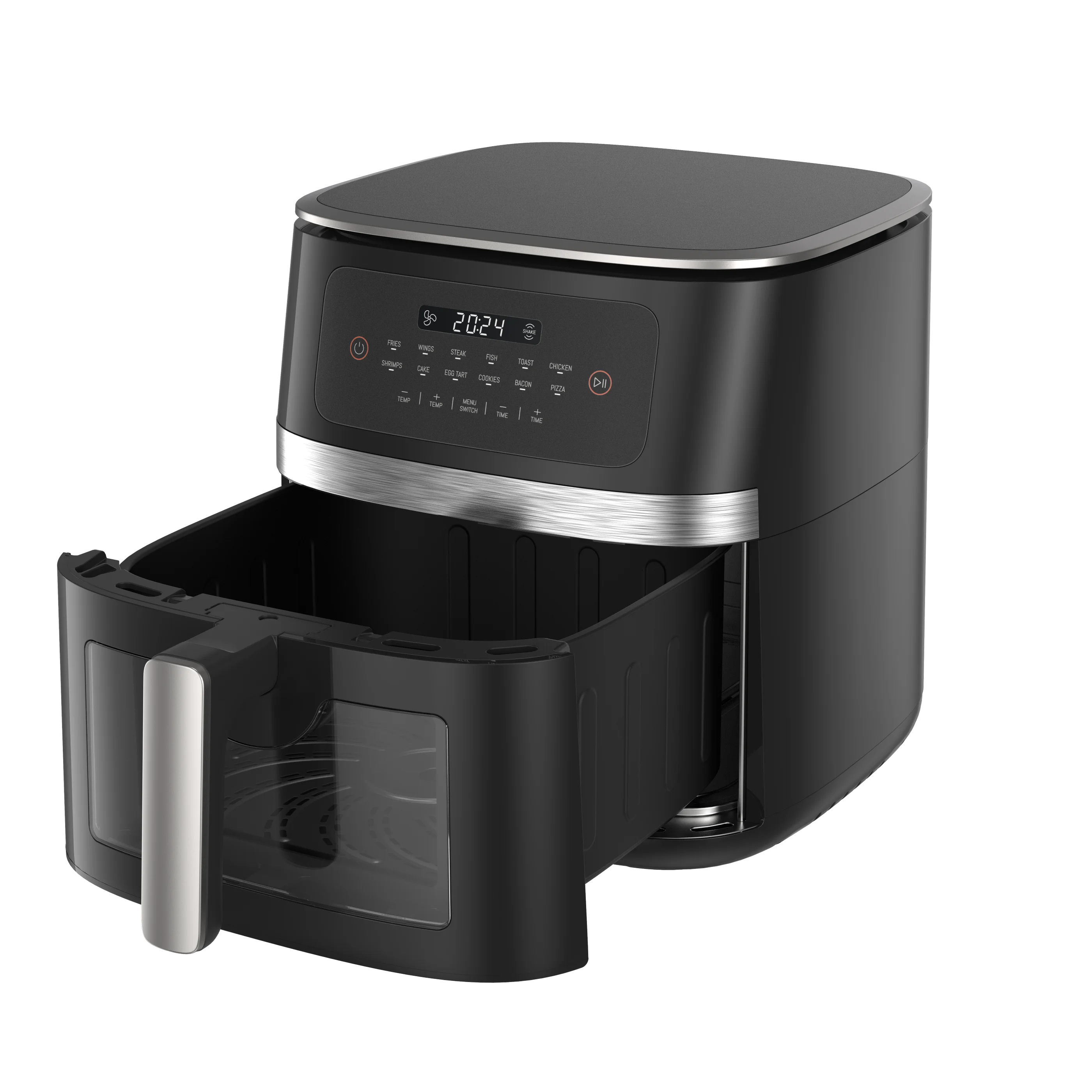 Factory Directly Sale Multifunctional Air Fryers 2024 New Coming Smart Ningbo Air Fryer With See-through Glass