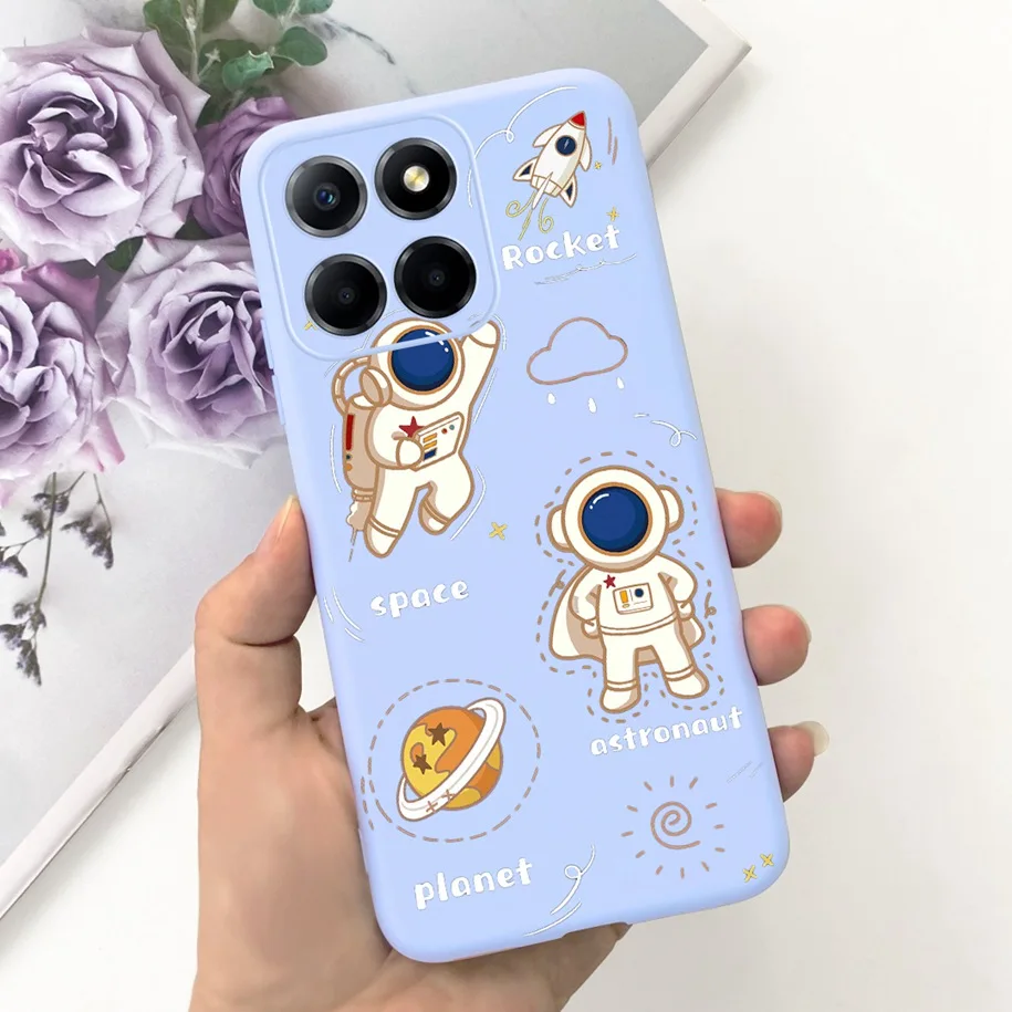 For Honor 70 Lite Case RBN-NX1 Cute Astronaut Soft Silicone Back Cover For Honor X8 5G X6 X6s HonorX8 VNE-N41 TFY-LX1 Bumper New