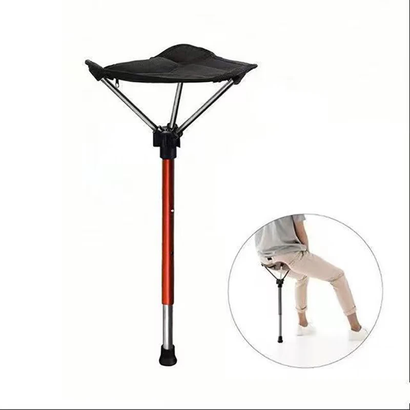 

Stool Mini Portable Folding One Fishing Up Retractable Stool Chair Adjustable Outdoor Camping Line Hiking Furniture Leg