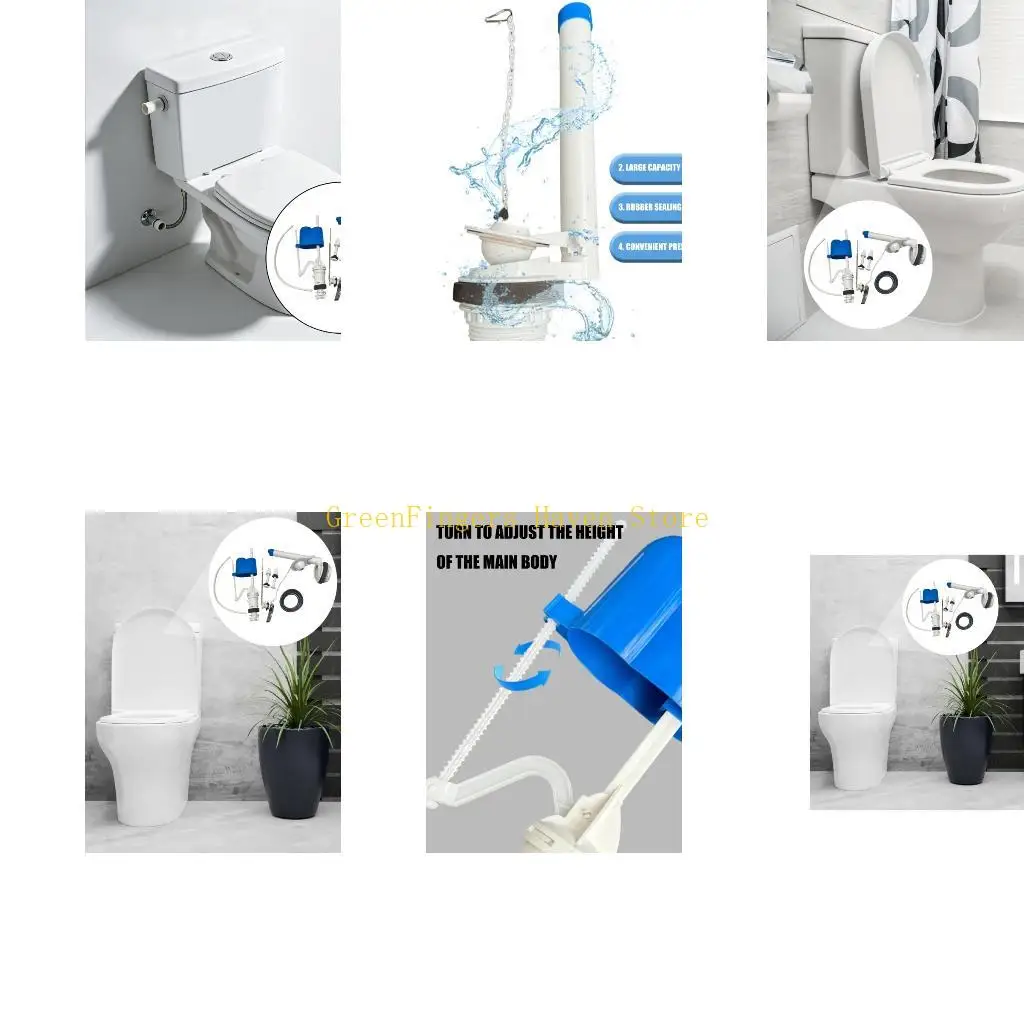 F68D Durability Single Flush Valves For Toilet Leakproof And Corrosions Resistant Single Flush Toilet Tanks Levers