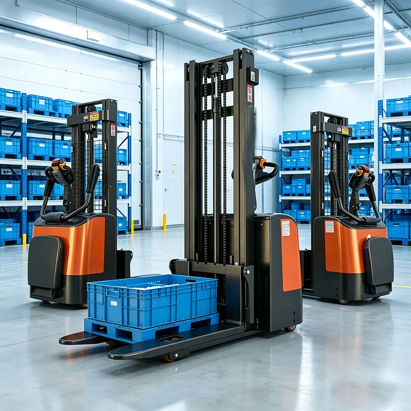 Hydraulic Stacker Truck Manual Pallet Stacker 1Ton Light Duty Warehouse Stacker