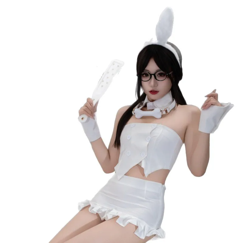 Neue Mode Frauen Sexy Zwei Stücke Roleplay Bunny Girl Dessous Kleid Dame Halloween Party Cosplay Cosplay Kostüme