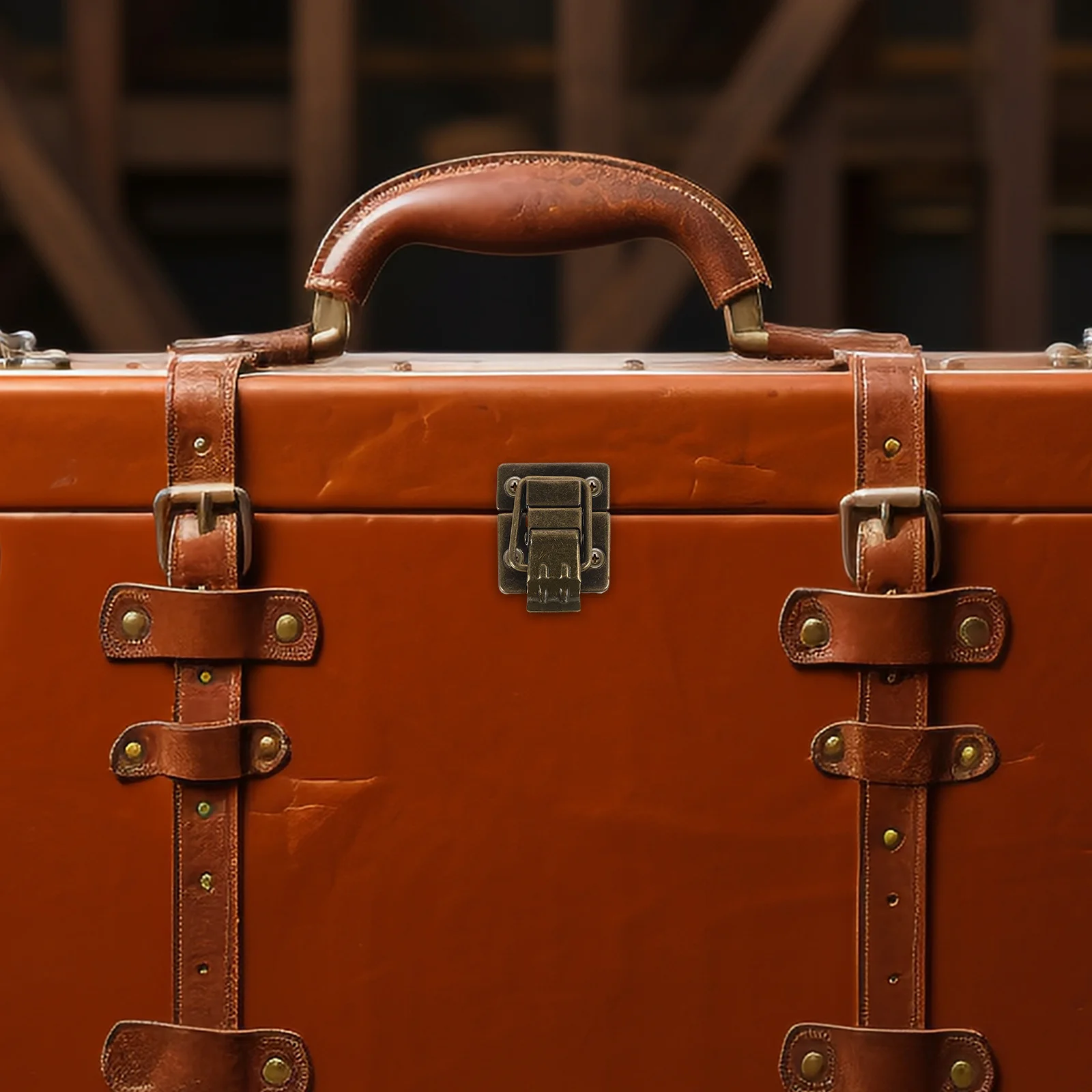 

2Pcs Retro Iron Latch for Suitcase Chest Jewelry Box Style Metal Toggle Clasp Hardware Closure Buckle for Storage