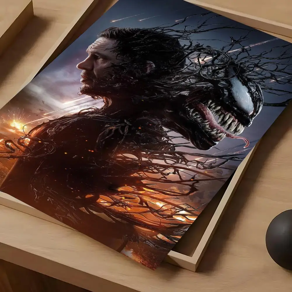Venom The Last Dance Poster For Self-adhesive Art Waterproof Paper Sticker Coffee House Bar Room Wall Decor