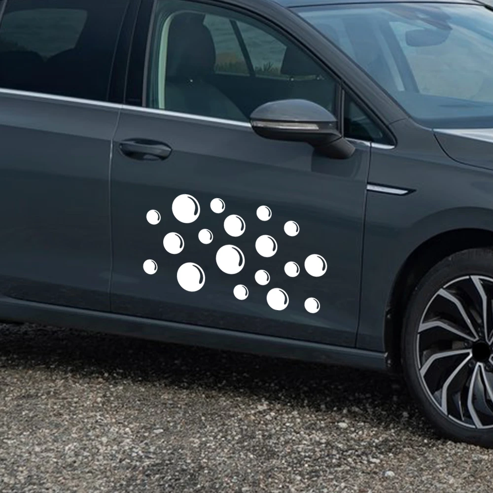 Creative Water Bubble Car Body Stickers Vinyl Decals Auto Rear Quarter Panel C-Pillar Decor Funny Wrap Film Tuning Accessories