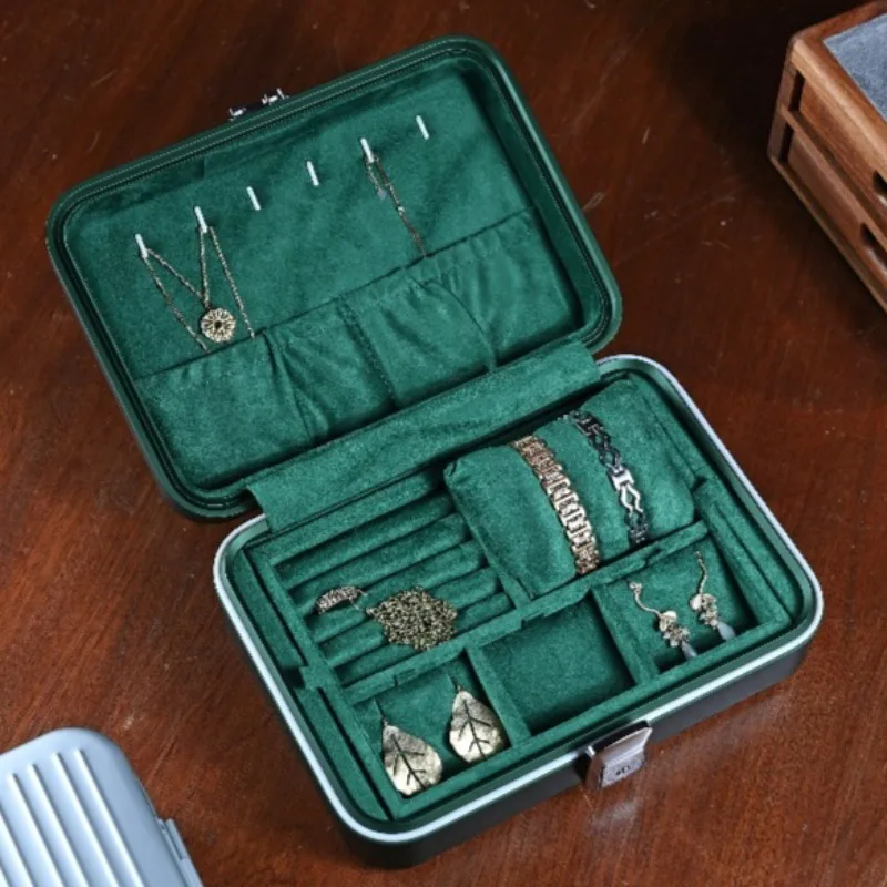 Alloy Jewelry Box 6 Slots Watch Storage Boxs Portable Travel Jewelry Organizer Boxes Luxury Men Wrist Watches Collection Boxes
