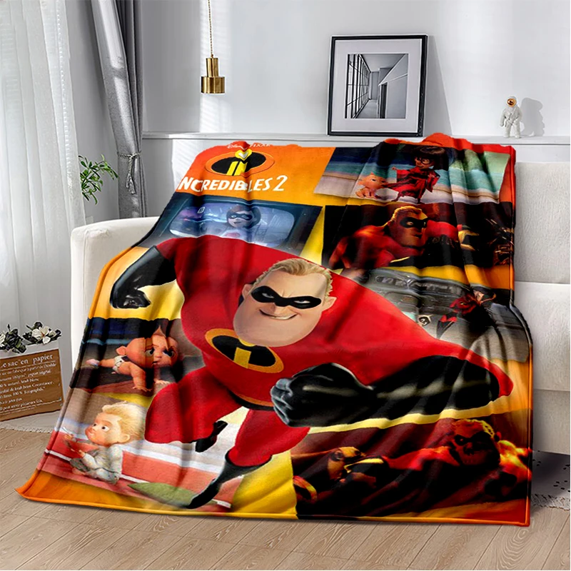 

2025 New Disney Cartoon Incredibles Gift Soft Flannel Blanket,Throw Blanket Comfortable Blanket for Beds Sofa Home Bedroom Kid