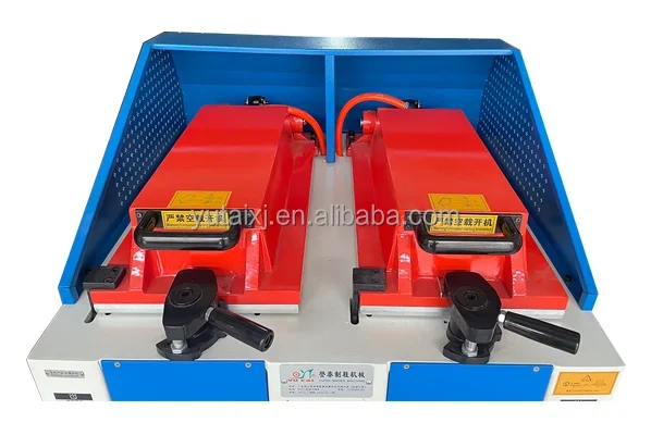 semi-auto double head pneumatic cover-type shoe sole attaching machine