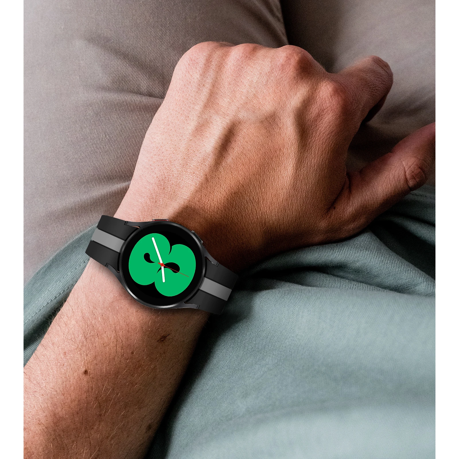 Pulseira listra para samsung galaxy watch 4/40mm/44mm galaxy watch4 clássico/42mm/46mm pulseira ajustável