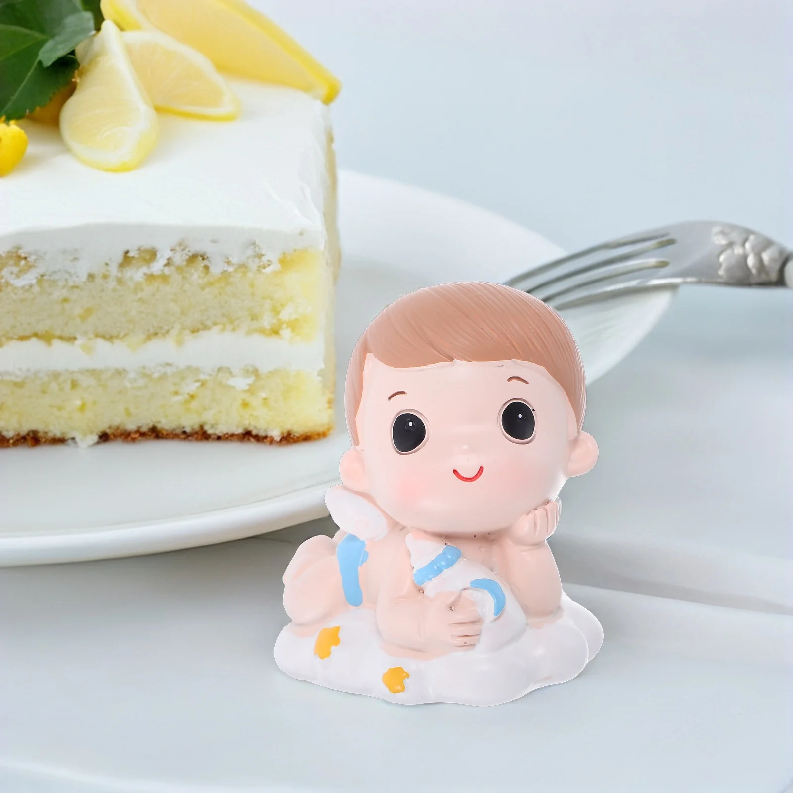 

Prince Resin Cartoon Boy Cake Ornament Birthday Party Topper Toddler Cake Decoration Decor Table Ornament