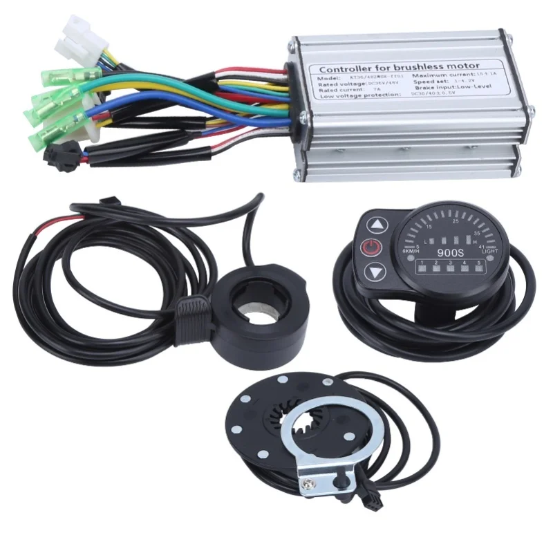 

36V/48V 250W Electric Motor Brushless 7A Controller With KT-900S LED Panel Kit For Electric Bicycle