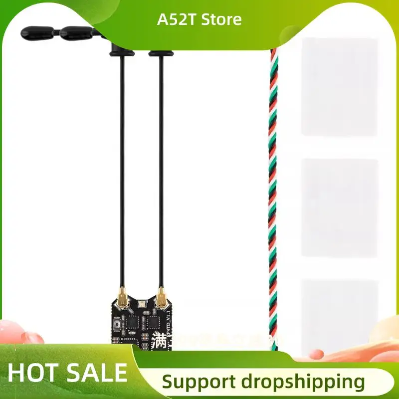 

A52T RP4TD Expresslrs 2.4Ghz Nano Receiver 2X100mw 2.4G ELRS RX Built-In Dual TCXO For FPV Long Range RC Drone