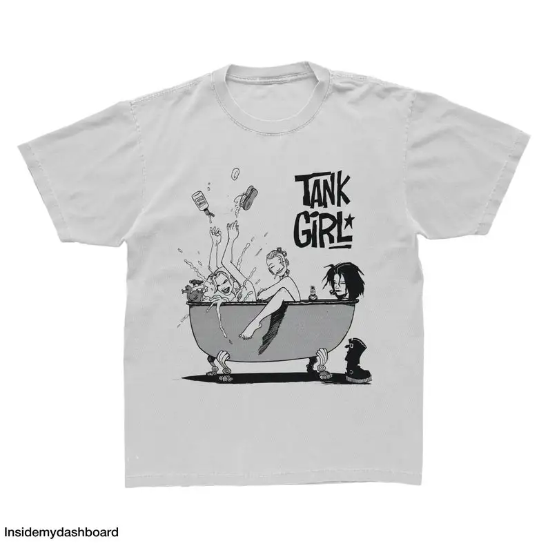 Tank Girl Carefree Bath Time T-Shirt, Tank Girl Shirt, Jet Girl, Womens Emporment Tee, Tank Girl Booga T-Shirt,