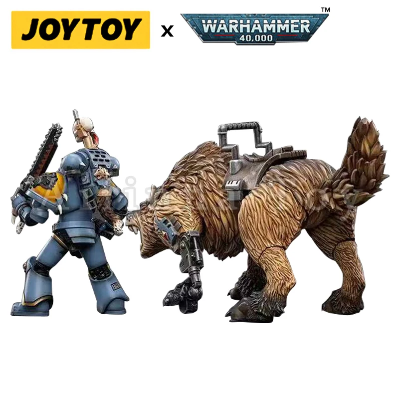 Figura de ação Joytoy Space Wolves, Cavalaria Thunderwolf Bjane Coleção Anime, Modelo militar, 1:18