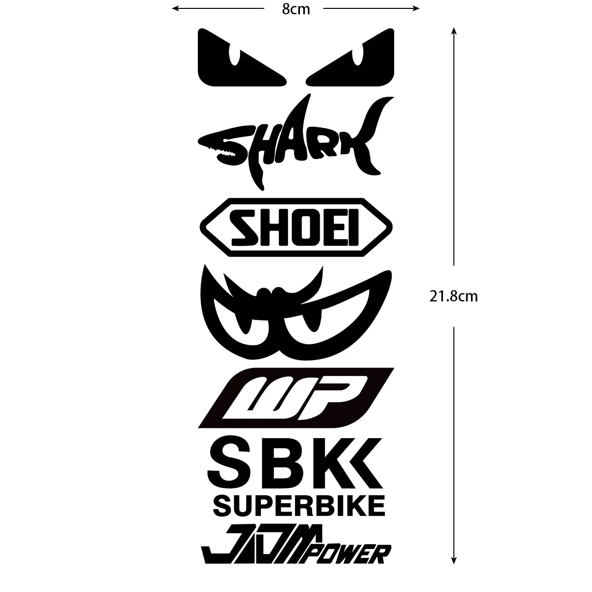 Racing Sponsor Reflective Motorcycle Stickers Decor Moto Body Fuel Tank Fender Helmet Decals Accessories For Kawasaki Yamaha BMW image 2