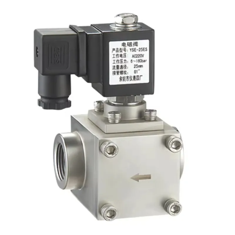 

YSE-250 Nass Coil SUS304 High Pressure Solenoid Valve 1inch 160bar Max