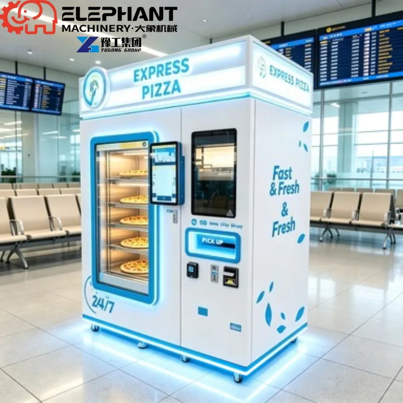 Automatic Pizza Vending Equipment, Factory Direct Hot Food Self Service Retail Workstation For Park And Office Building