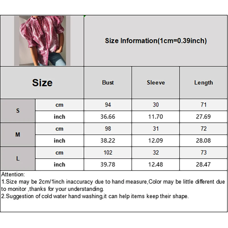 Vintage Ethnic Print Women\'s Pleated Blouse Chic Ruched Stand Neck Short Puff Sleeves Buttons Shirts 2024 Ladies Elegant Streetw