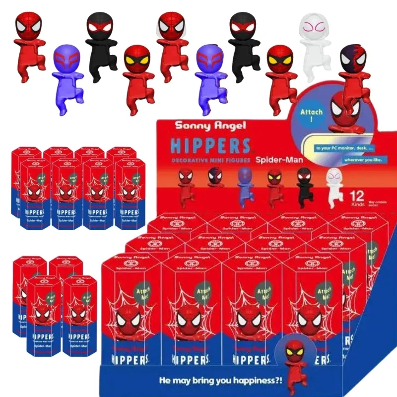 Sonny Angel Blind Box Spider-Man Series Party Angel Mysterious Surprise Box Action Anime Figures Model Doll Toys Christmas Gifts