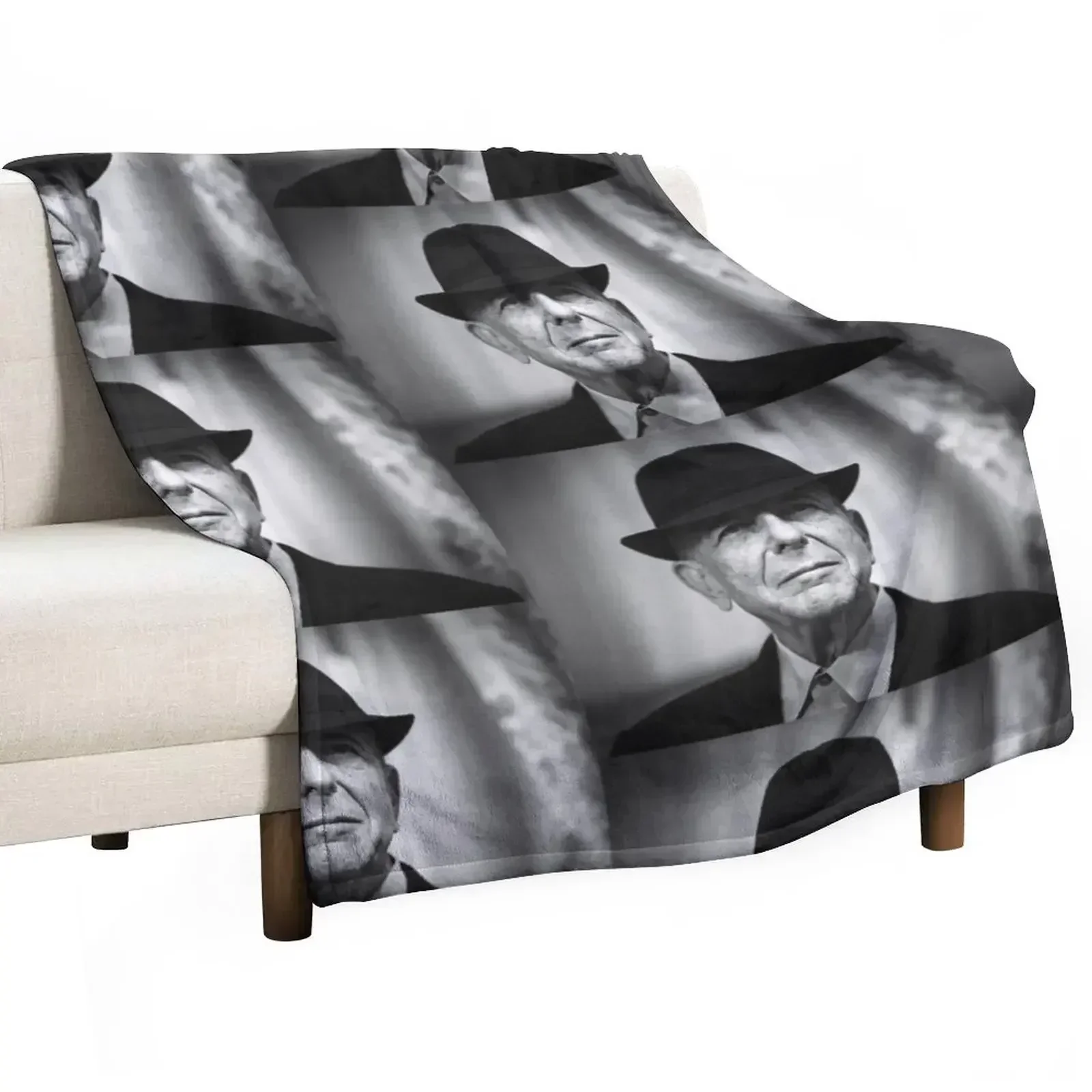 

New she leonard roo cohen gan2 tour Throw Blanket Retros for babies Blankets