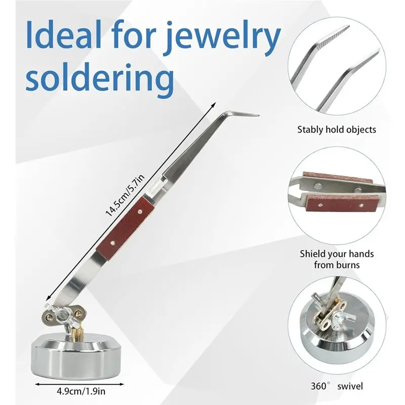 For Jewelry Making And Repair, Ring Sizer Mandrel Blades Saw Frame, Mallet Hammer In Jewelers Tools Set With Measuring Tool