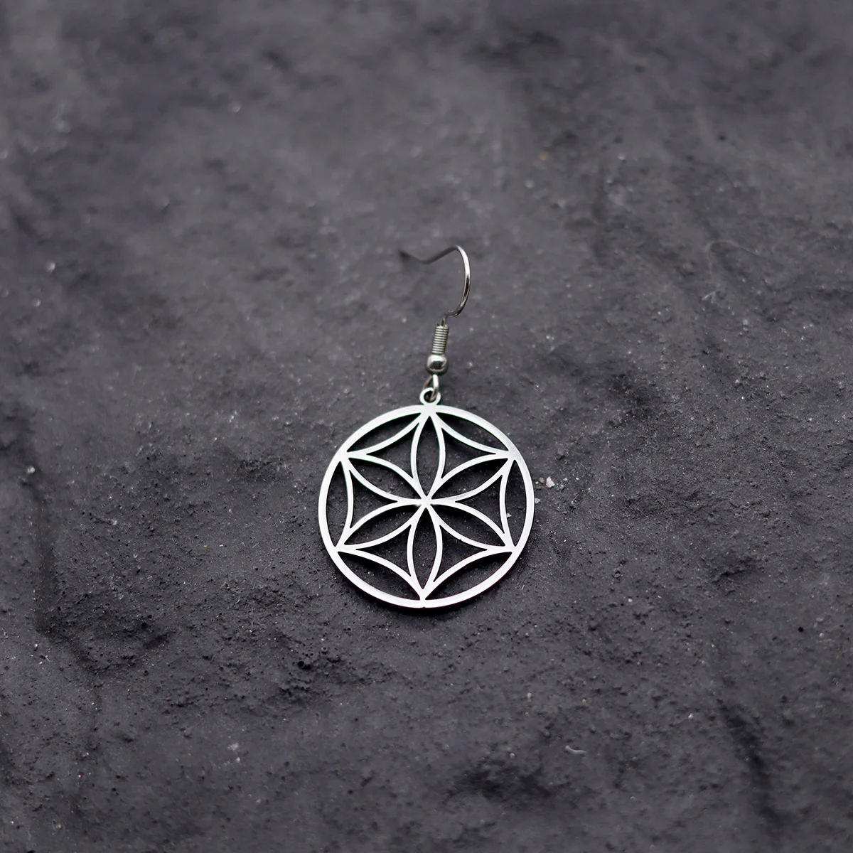 Todorova الإبداعية الفولاذ المقاوم للصدأ أفروديت زهرة الفن خط أقراط للنساء الرجال المعلقات هدايا أقراط مجوهرات #1