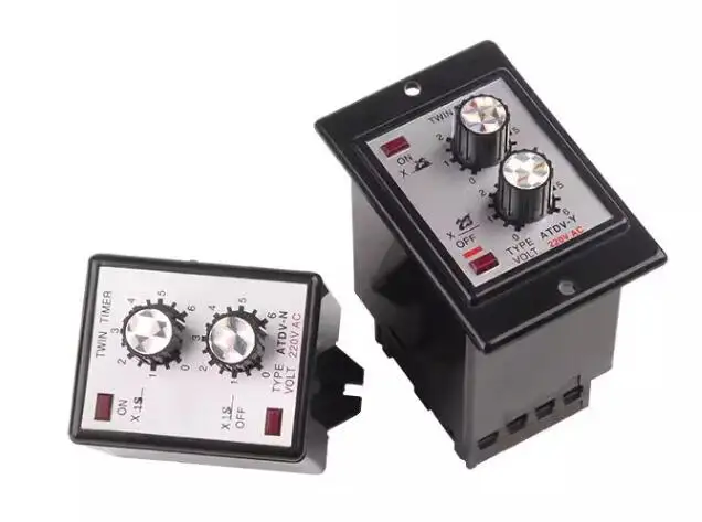 ATDV-N Adjustable Time Relay Repeat Cycle Timer DC12V DC24V AC110V AC220V AC380V  3S 6S 12S 30S 60S 3M 6M 12M 30M 60M