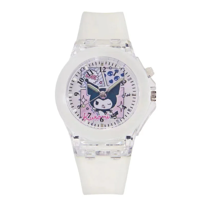 Sanrio Watch Kawaii  Kuromi Smart Bracelet Anime Student Multifunctional Waterproof Watch Anime Luminous