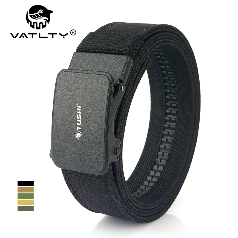 VATLTY Official Genuine Men's Military Tactical Belt 1100D Thick Nylon Alloy Automatic Buckle IPSC Gun Belt Casual Girdle Male