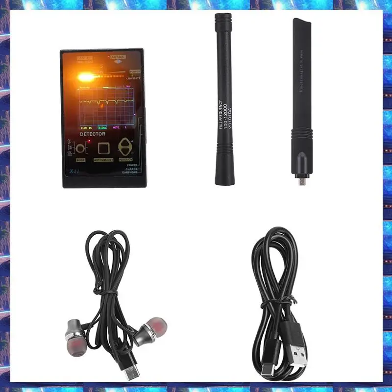 

2025 X11 Anti Camera Bug Detector GPS Tracker RF 2/3/4/5G Signal Scanner Listening Devices Finder,X11 Anti Camera Bug De