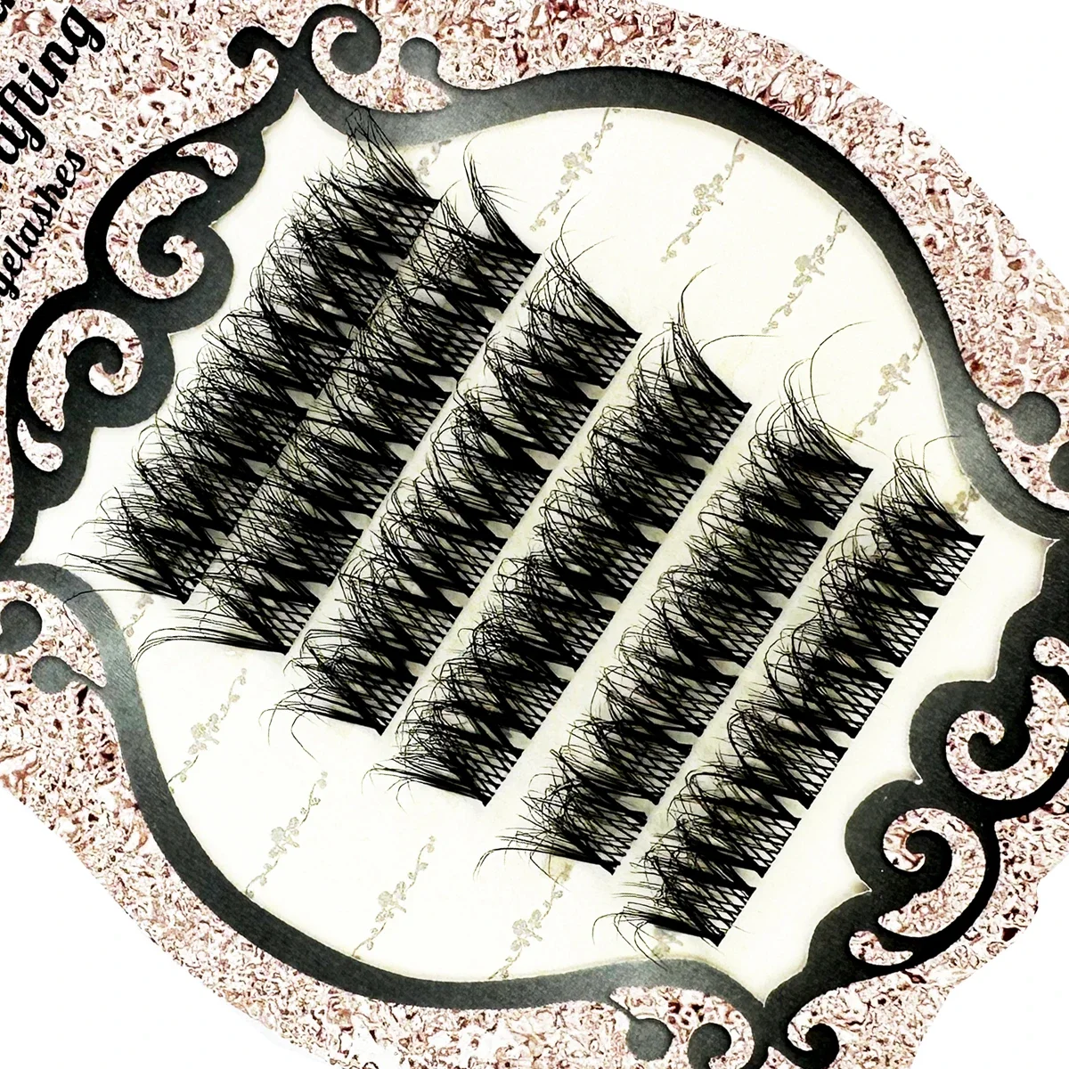 جديد 5d رقيق رموش بالمنك 6 صفوف رمش تمديد طبيعي ثلاثية الأبعاد روسيا الفردية رمش العنقودية أدوات ماكياج جلدة أهداب