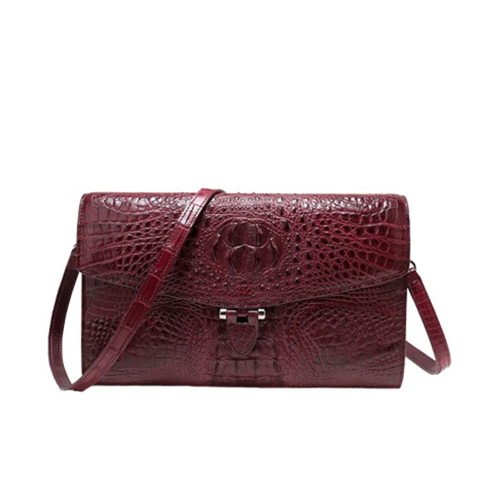 

weitasi new crocodile skin Female clutch bag single shoulder bag female crocodile bag Dinner crocodile skin