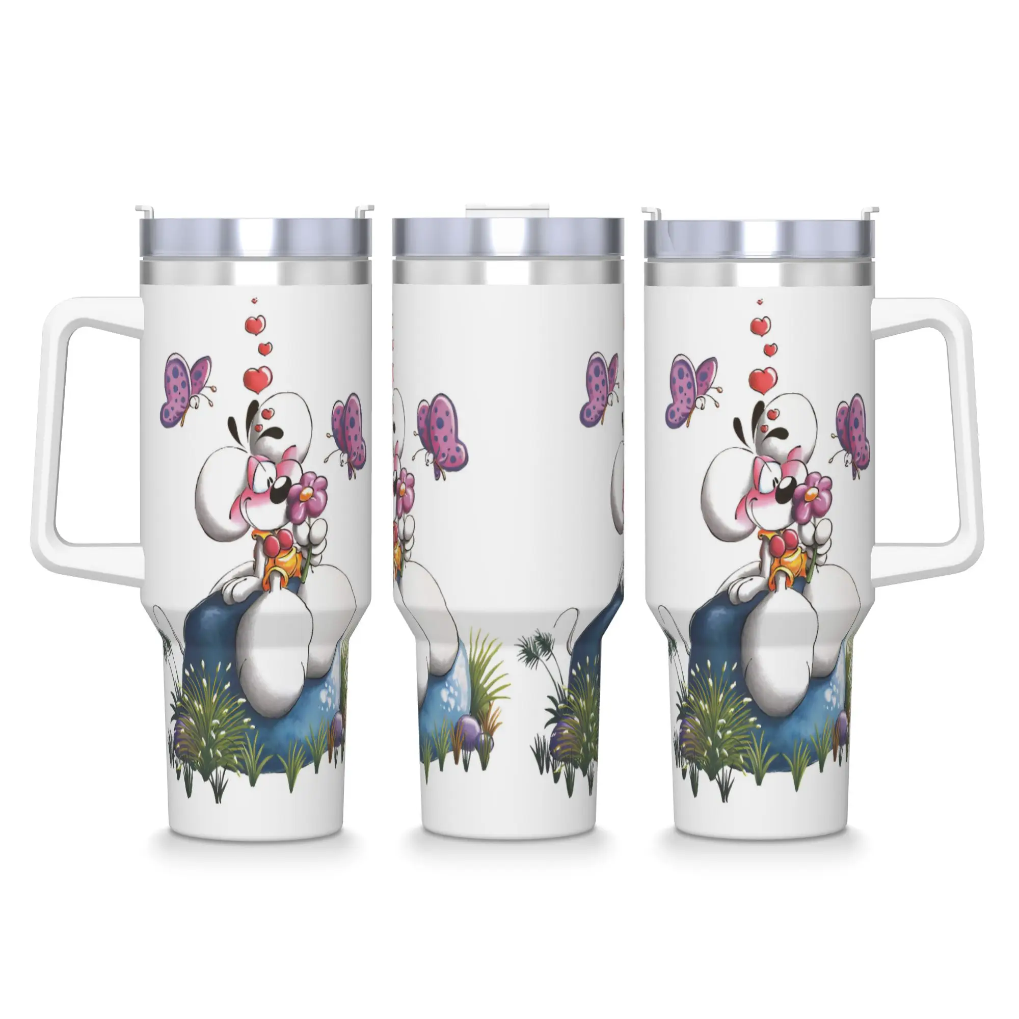 Image of Cartoon D-Diddl Tumbler Kalt- und Warmwasserflasche Halten Sie Hitze Edelstahl-Thermobecher Benutzerdefinierte Travelist Tassen Tasse